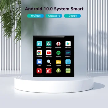 AMPLIFICADOR DE POTENCIA de pared con Bluetooth para Android, reproductor de YouTube, Google Play, 4 pulgadas