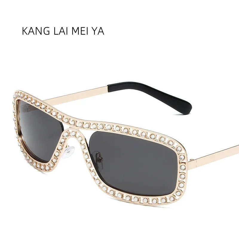 Cross border new antique bronze frame color full frame glasses, fashionable bouncing and shining sunglasses, personalized punk