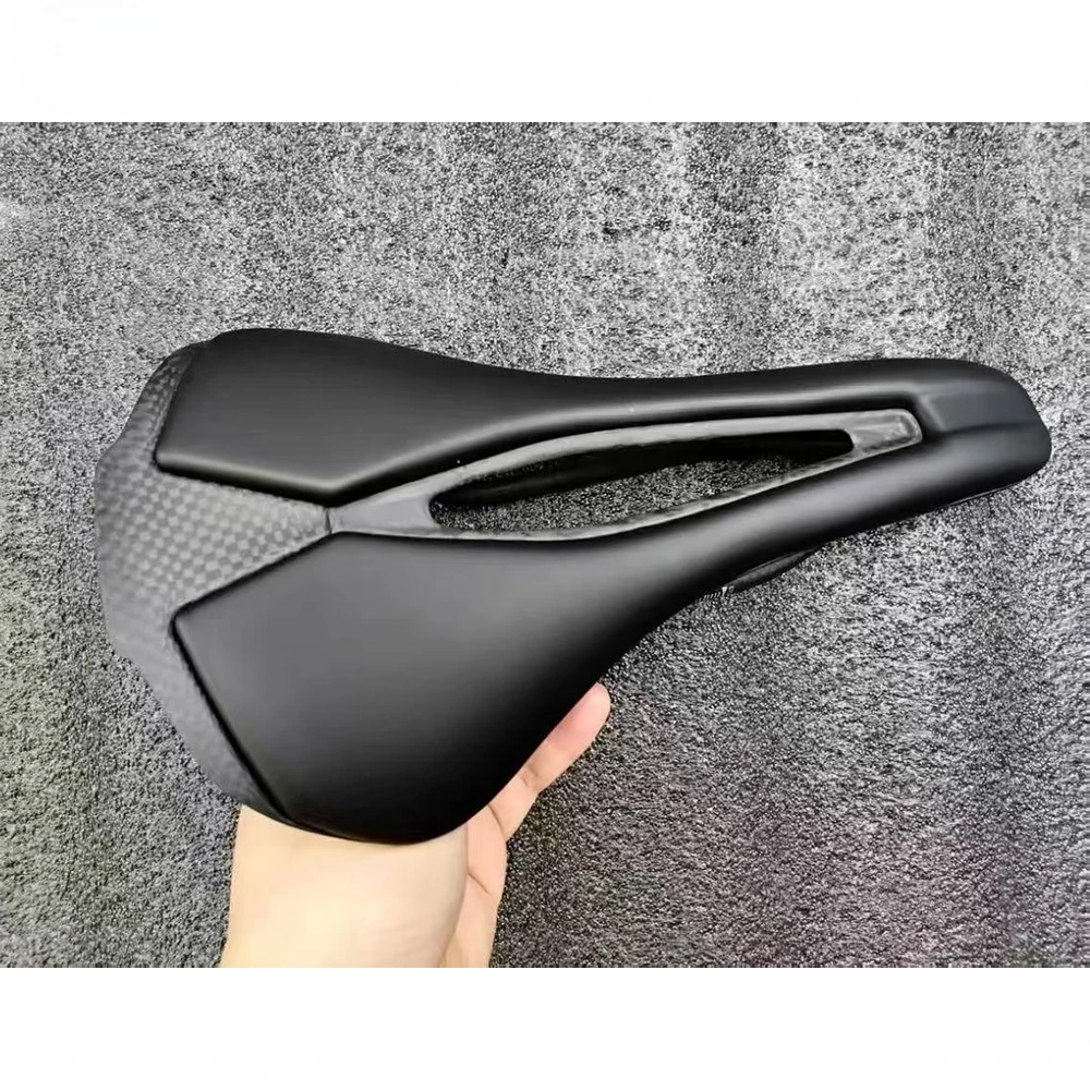 Ultra Light T800 Carbon Fiber Bicycle Saddle Short Nose Hollow Ergonomic Road MTB Bike Seat EV Version