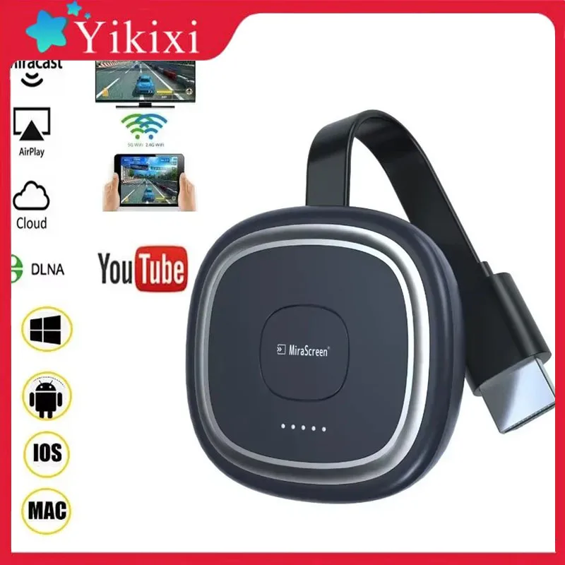 Mirascreen G20 4K/1080P TV Stick адаптер беспроводной Wi-Fi дисплей ключ зеркало экрана для Miracast Airplay DLNA ТВ-приемник