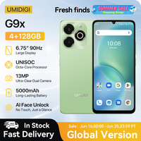 UMIDIGI G9x Android 14 GO Smartphone Octa-core 13MP+5MP Camera 4GB 128GB 6.75” HD+ Water Drop Dual SIM Card WIFI