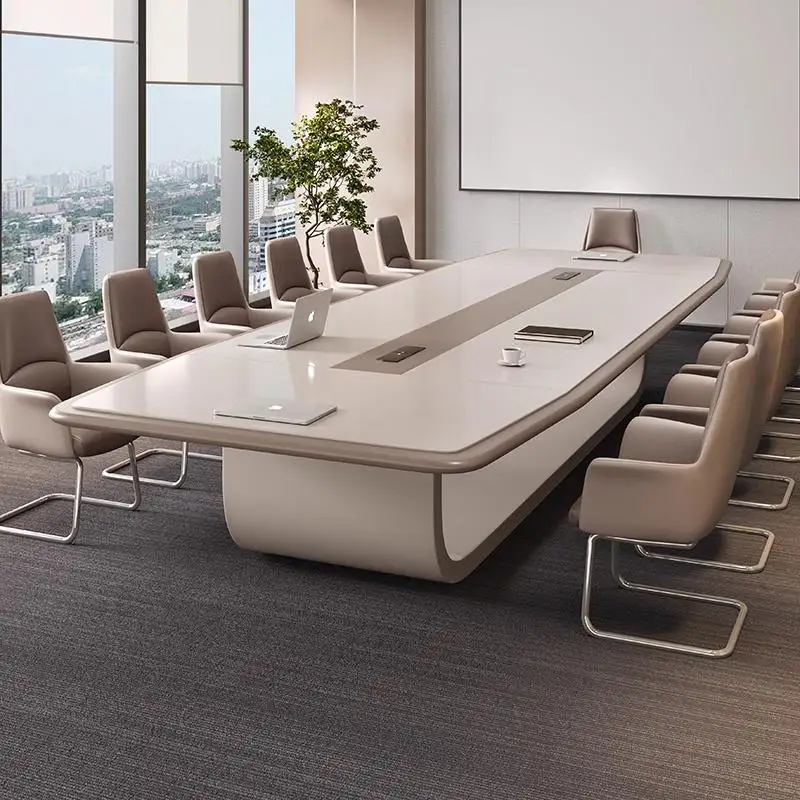 

Customized Creative Paint Conference Table Long Table Light Luxury Atmosphere Conference Room Office Training Long Table