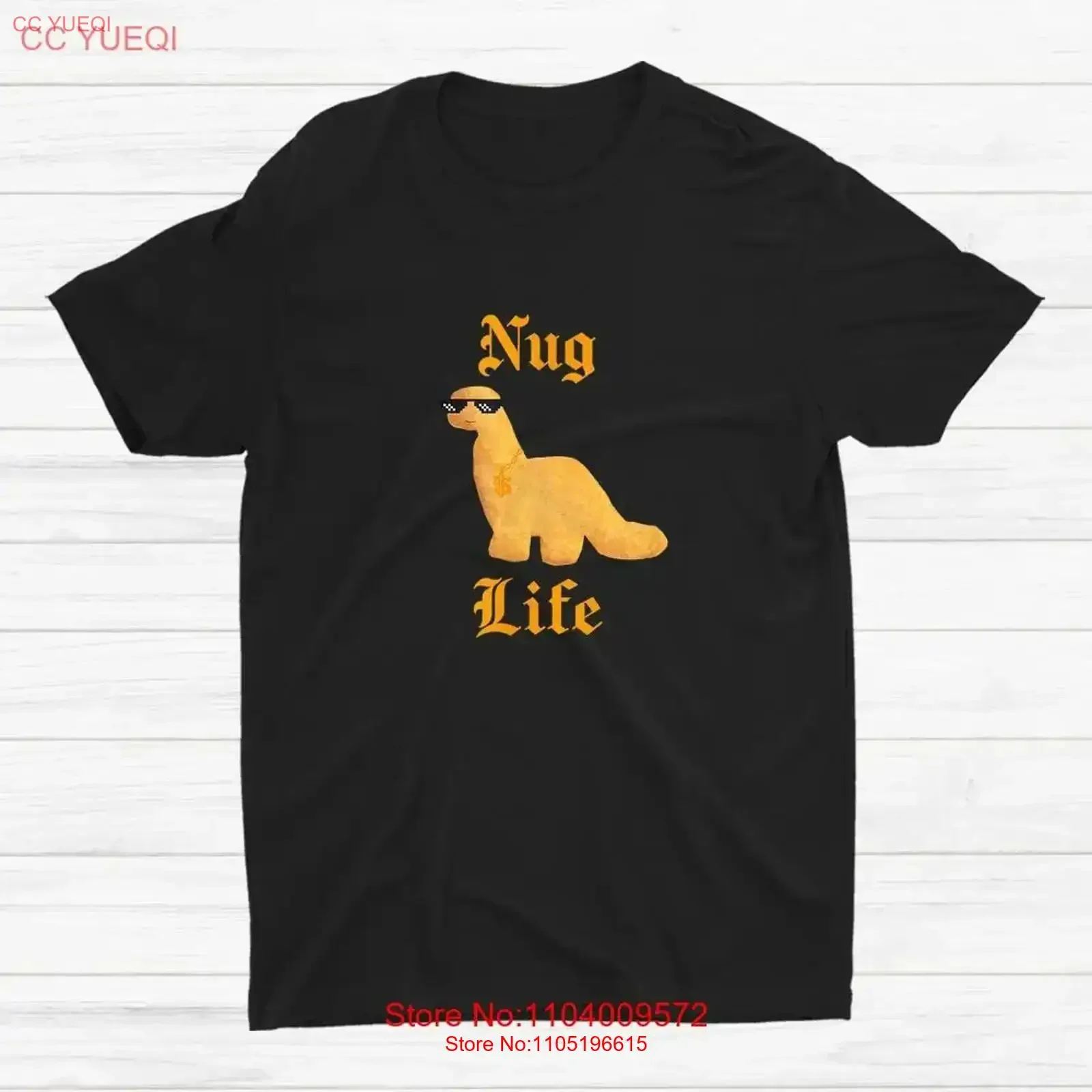 Nug Life Dino Nuggs Chicken Nuggets Dinosaur Nugget T shirt Size S 5XL vintage Washed Casual Breathable Unisex homme Stretched