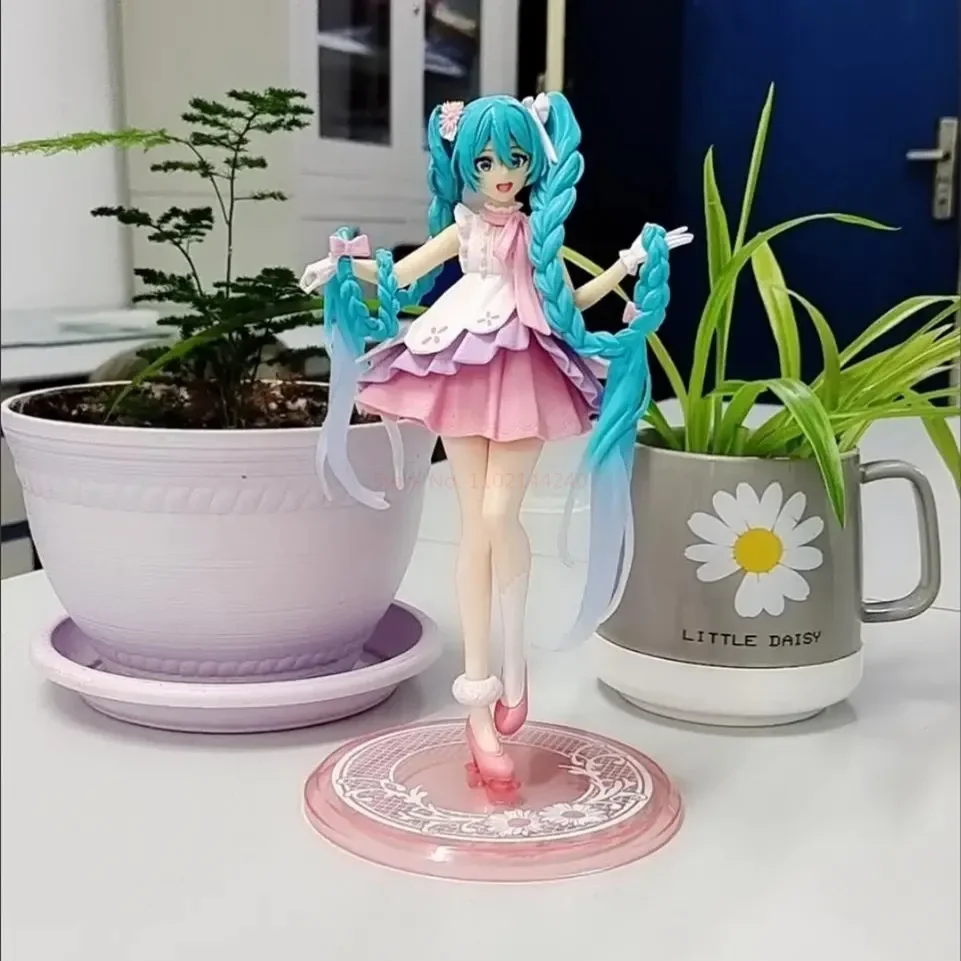 Hatsune Miku Figura Anime, Cinderela Kawaii Bonito, Estatueta Amor Sailor Ação, Estátua Vocaloid, Modelo PVC, Coleção Brinquedos, Novo, 2023