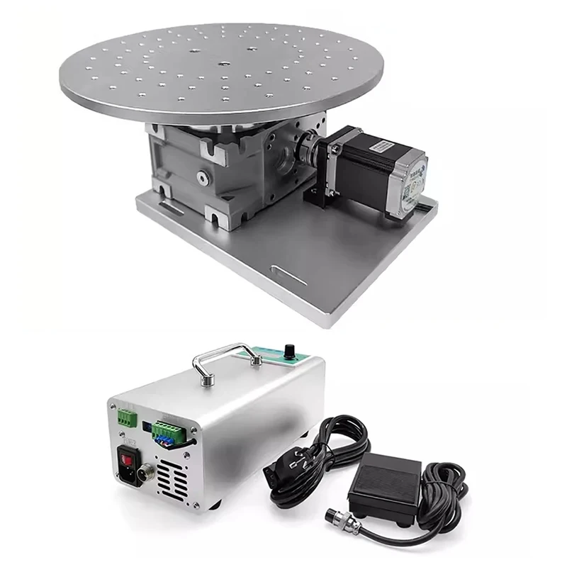 

FD-L300 Electric Rotary Table Diameter 300MM Multi-Station Rotating Workbench Rotation Shaft Load 30KG With Controller