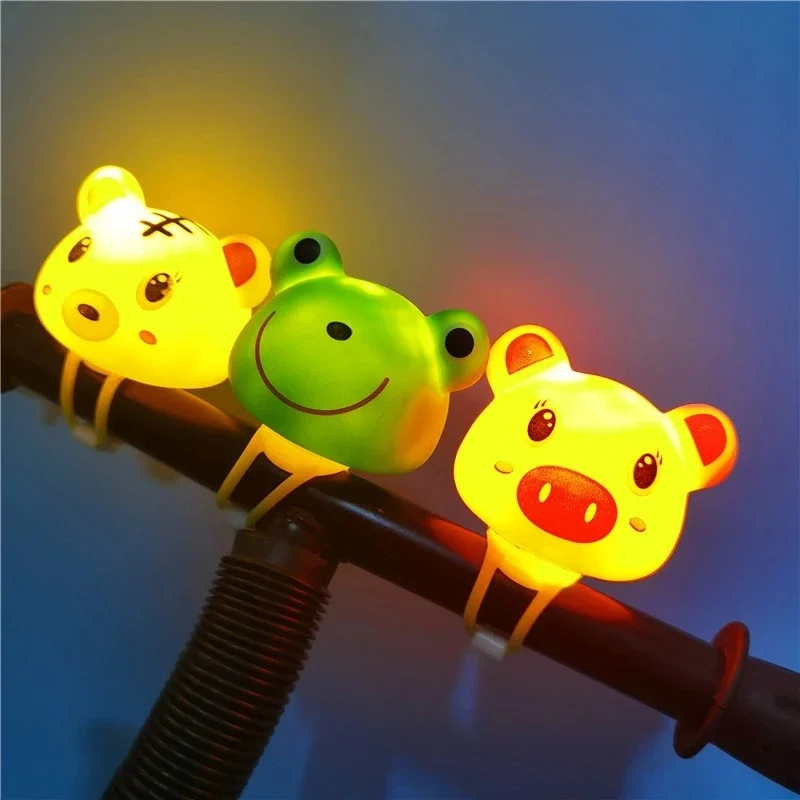 Cute Rubber Bicycle Bell Cartoon Animal Small Hamster Tricycle Scooter Handlebar Air Horn Ring Children\'s Balance Car Decoration