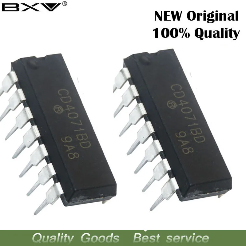 10PCS  DIP-14 IC   CD4071 CD4071BE CD4071BD in the stock