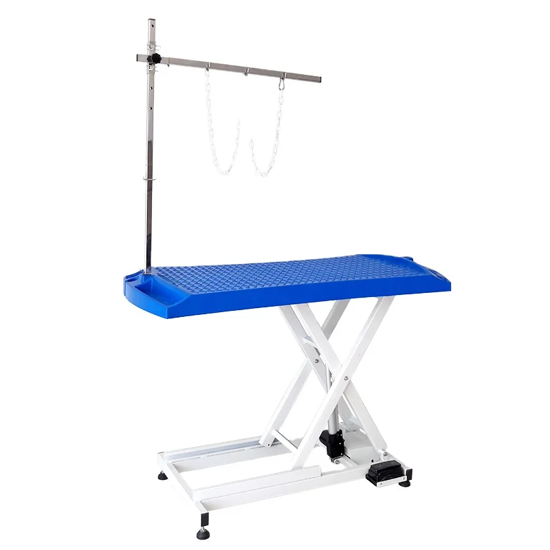 Electric Lift Pet Grooming Table with Plastic Desktop Cat Dog Grooming Table Pet Shop Dog Beauty Table Customizable