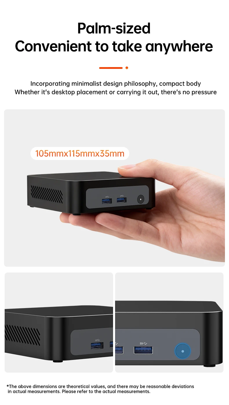 Topton Palm Gaming Mini PC AMD Ryzen 7 7730U 5825U 5800U R5 7530U 5600U Metal Nuc NVMe DDR4 Desktop Windows 11 Office Computer