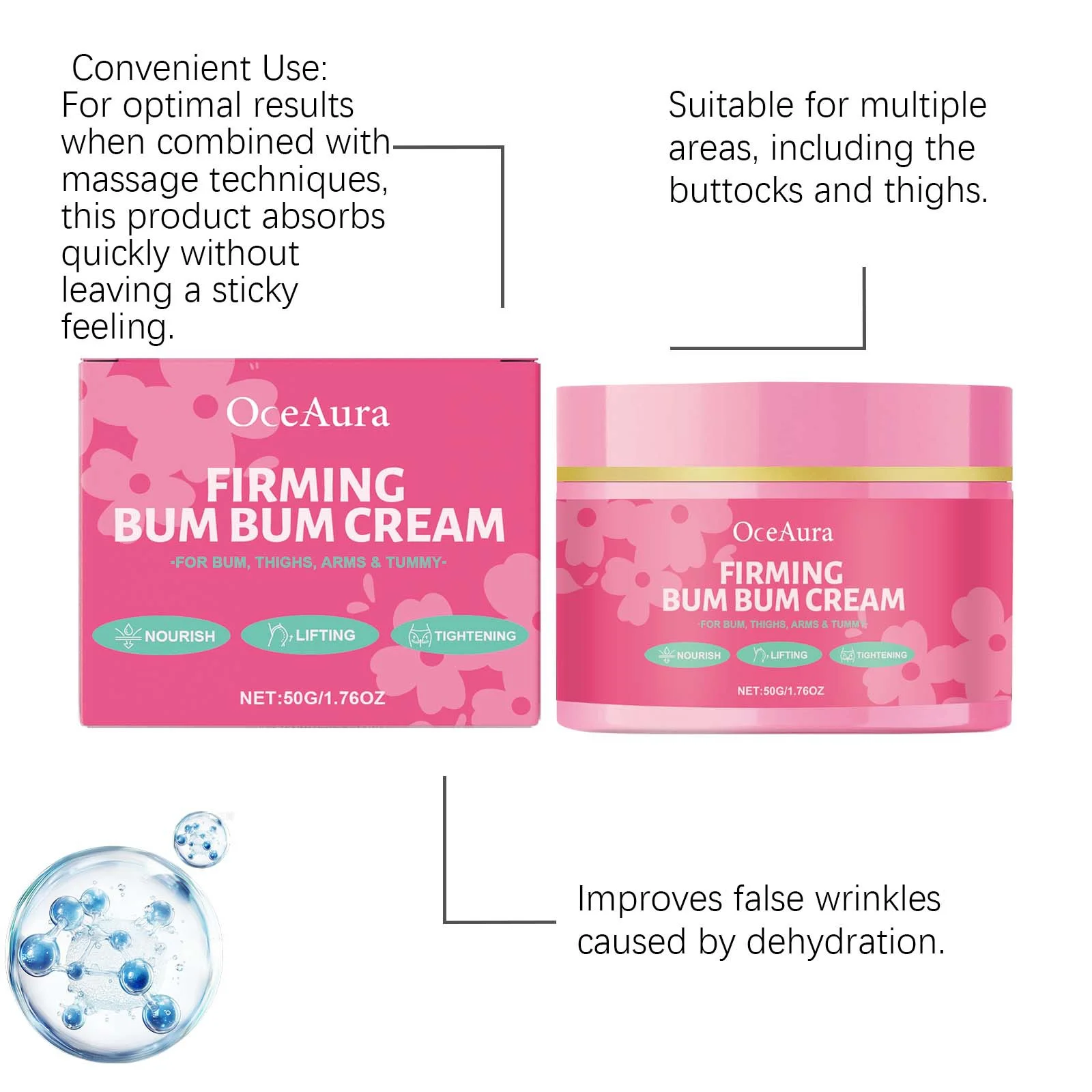 كريم تكبير الأرداف تحسين ترهل رفع تشكيل ممتلئ الجسم تشديد تنعيم ترطيب مثير الجسم الورك تعزيز كريم