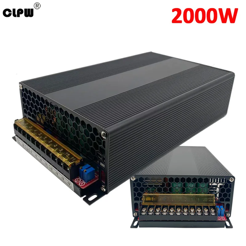 CLPW 2000W Single Output AC DC 0-24V 28V 83A 36V 48V 60V 72V Adjustable PSU For Drone Signal Amplifier 28V Power Supply