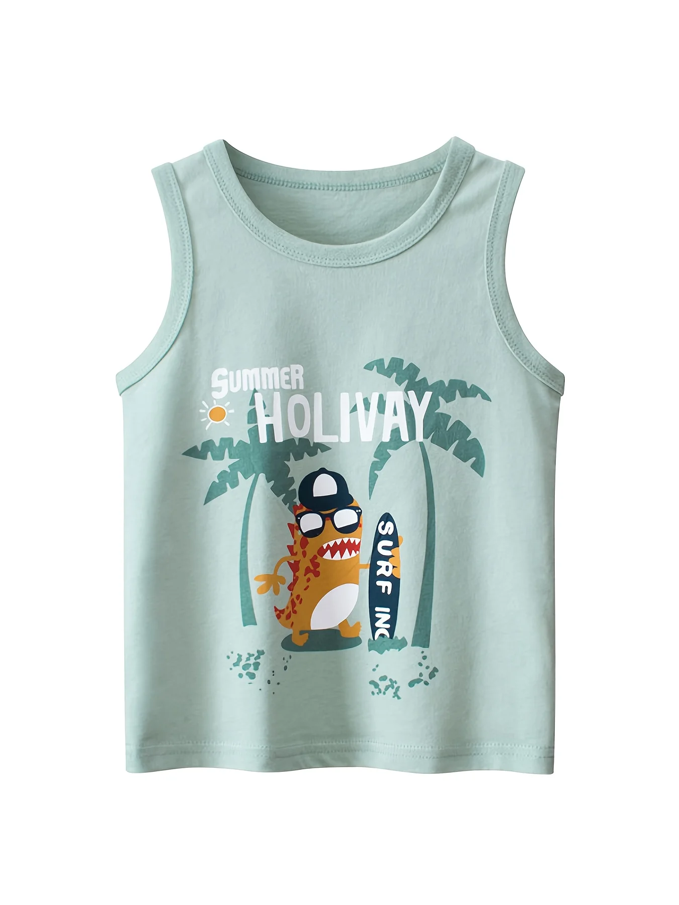 

Baby Boys' Tank Tops Dinosaur Tanks Sleeveless Summer Clothing