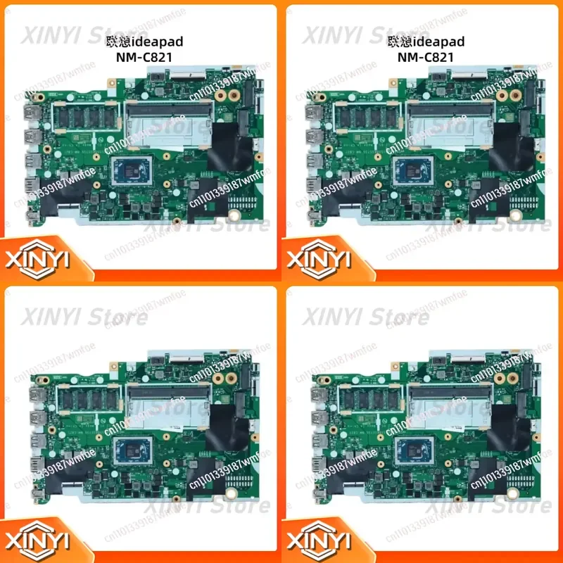 For IdeaPad 3 15ADA05 Laptop Motherboard for Ryzen 3 5 7 CPU RAM 4GB NM-C821 Compatible Replacement Motherboard for Gaming