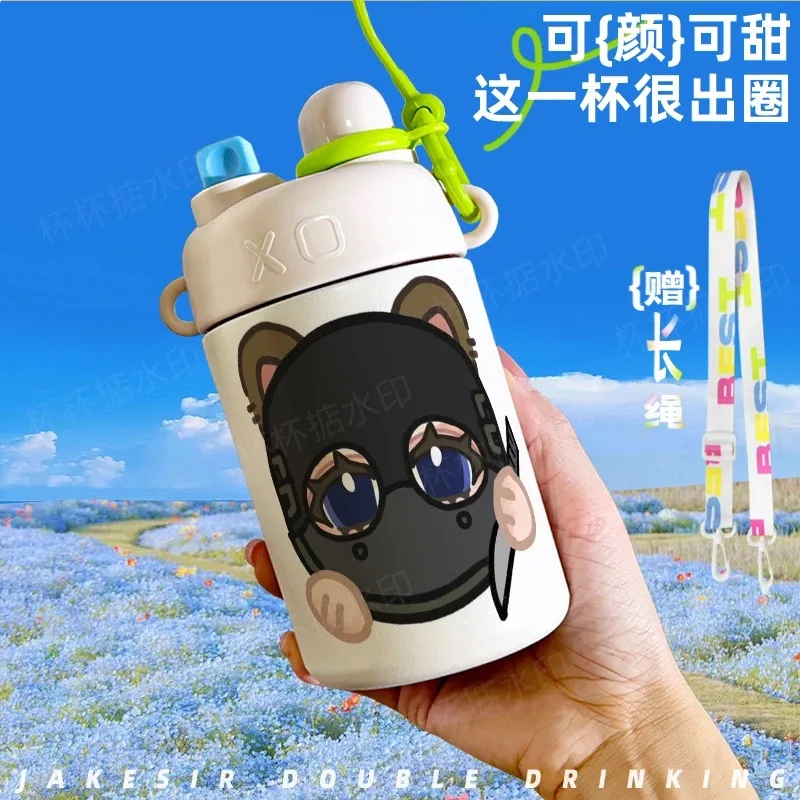 كوب كيغان كول أوف ديوتي معزول للمشروبات المزدوجة بسعة كبيرة 316 من الفولاذ المقاوم للصدأ كوب ماء للطلاب في الحرم الجامعي