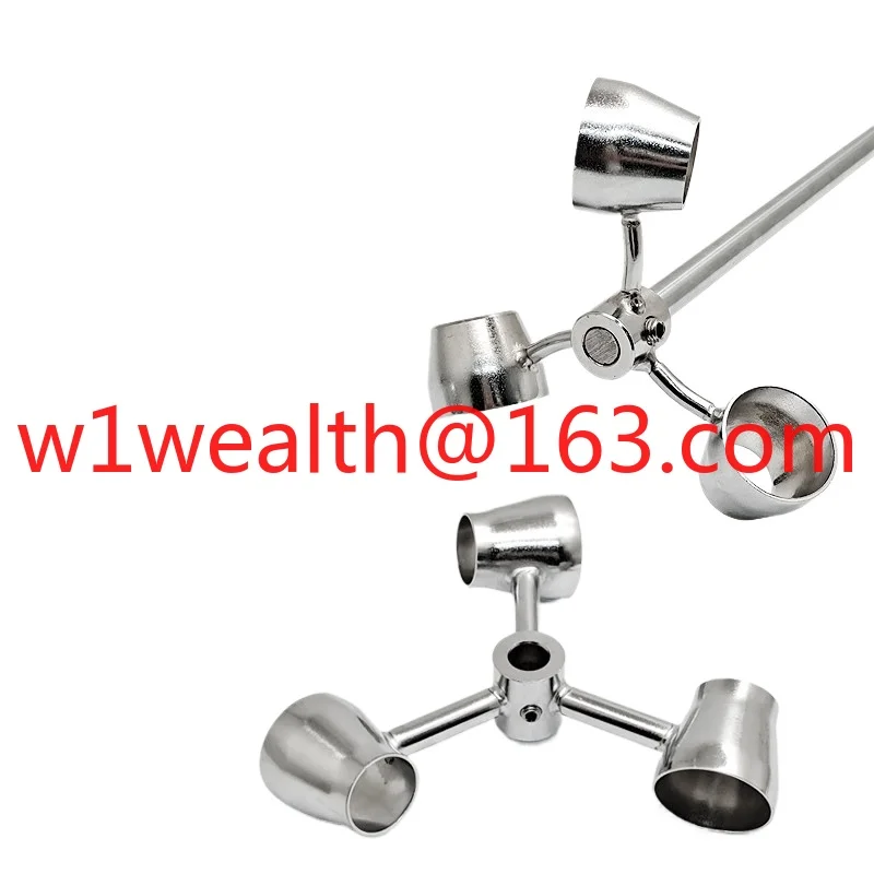 Pneumatic mixer impeller conical stirring paddle stainless steel water-based paint wheel defoaming paddle funnel cup type