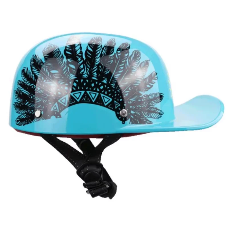 

High quality ABS classic retro baseball cap Half Helmet 1/2 Helmet,For casual motorcycle and scooter protection helmets