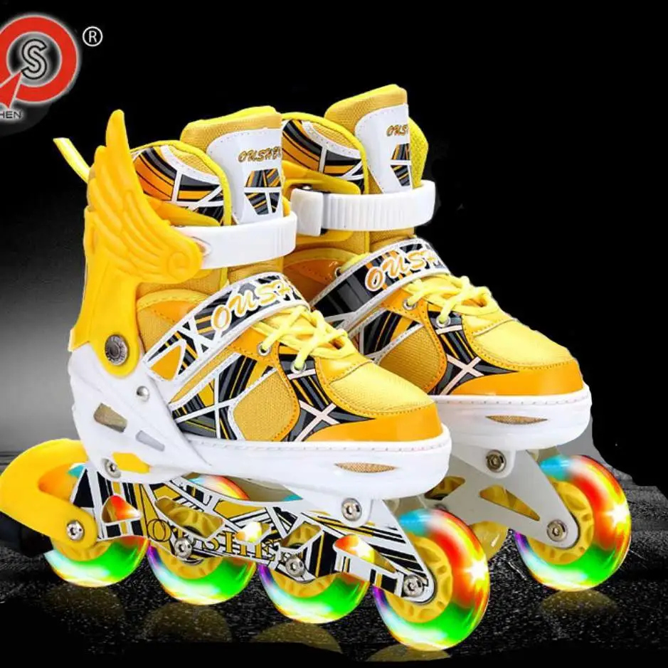 patins-a-roulettes-ajustables-pour-adultes-cadre-en-aluminium-patins-en-ligne-unisexes-lumineux-grandes-tailles-chaussures-de-patinage-pour-hommes-et-femmes