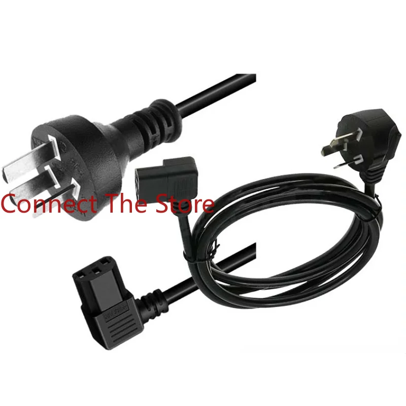 1PCS Power Cord Pin Type Three-pin Revolution Bus 90 Degrees 1.5m      Patch  .