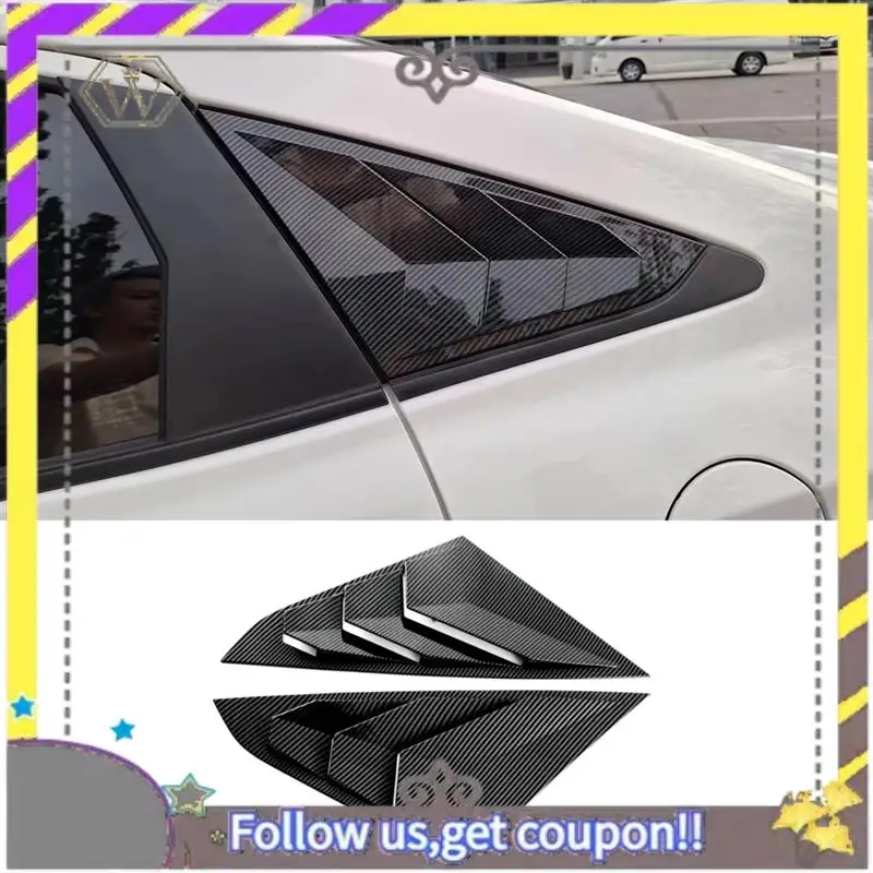 

ABXV-2 PCS Car Window Louver Triangle Blinds Spoiler Cover Trim Accessories ABS Car Accessories For Toyota Yaris Ativ/Vios 2023