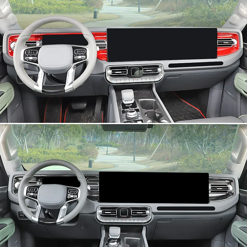 

ABS внутренняя модификация приборной панели центральной консоли для BAIC BJ40C 2024-2025, декоративная рамка заднего выхлопного отверстия