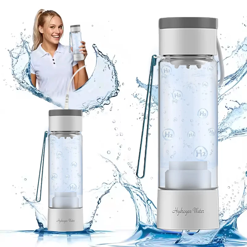 

Factory Price Hydrogen Water Bottle 430ml New Low Frequency Portable H2 Rich Water Bottle Hydrogen Water Machine Generator