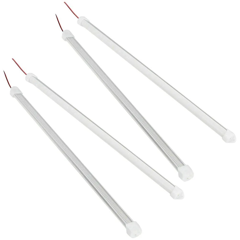 

4Pcs LED Lights Bar Compact Durable Aluminum Alloy Outdoor Camping Fishing Boat Strip Lights Efficient