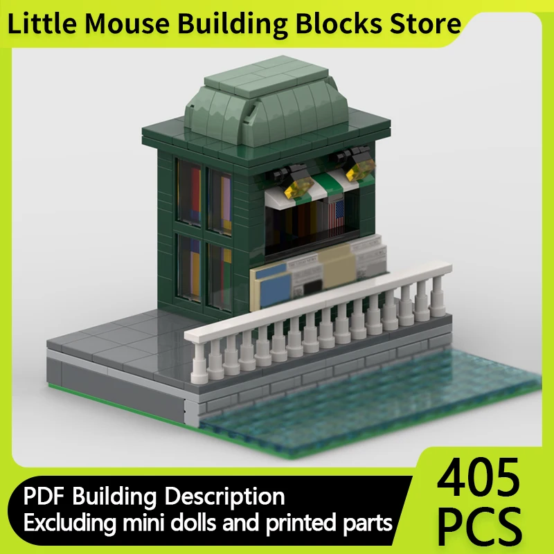 

City Street View Model MOC Building Bricks Pavilion By The Seaside Modular Technology Gifts Holiday Assemble Children Toys Suit