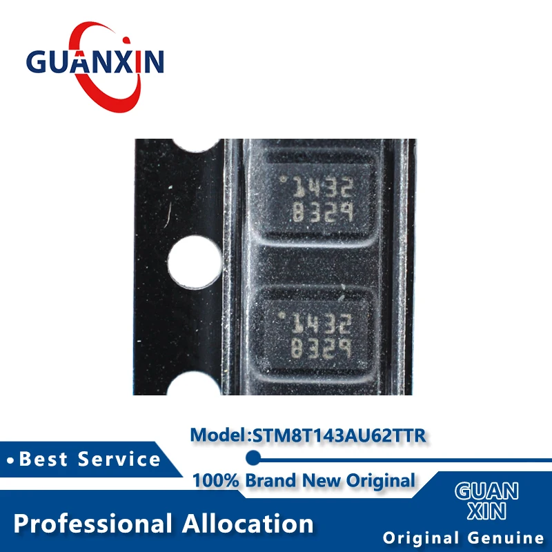 

100% New STM8T143AU62TTR STM8T143AU62TT UFDFN-8 Marking 1432 STM8T143