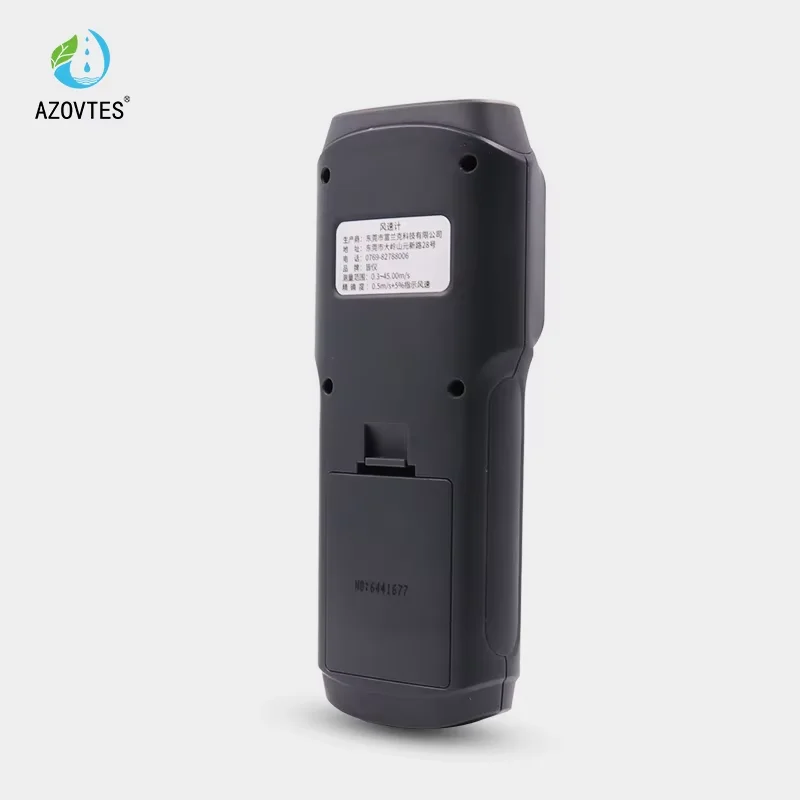 Factory Direct Sales Handheld Anemometer Pocket Outdoor Impeller Wind Speed Meter 0.1m/s Resolution -10~50 Multi-Unit