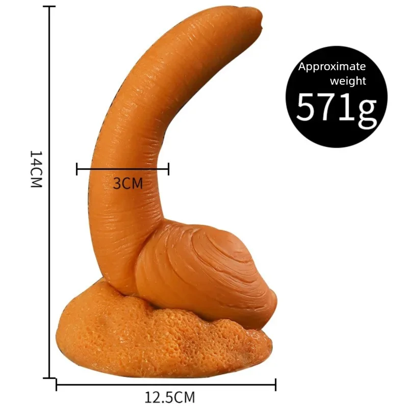 Homosexueller XL-Silikon-Analplug-Dildo, vaginaler Analdilatator, sexueller Missbrauch, Masturbation, Elefant, ziehend, Muschelform, Paar-Sexspielzeug