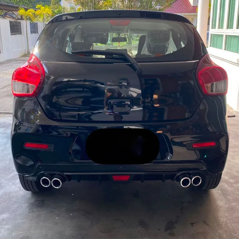 

Rear Bumper Diffuser Lip Splitter Spoiler For Suzuki Celerio 2014-2025 Year Exhaust Tailpipe Body Kit Accessories