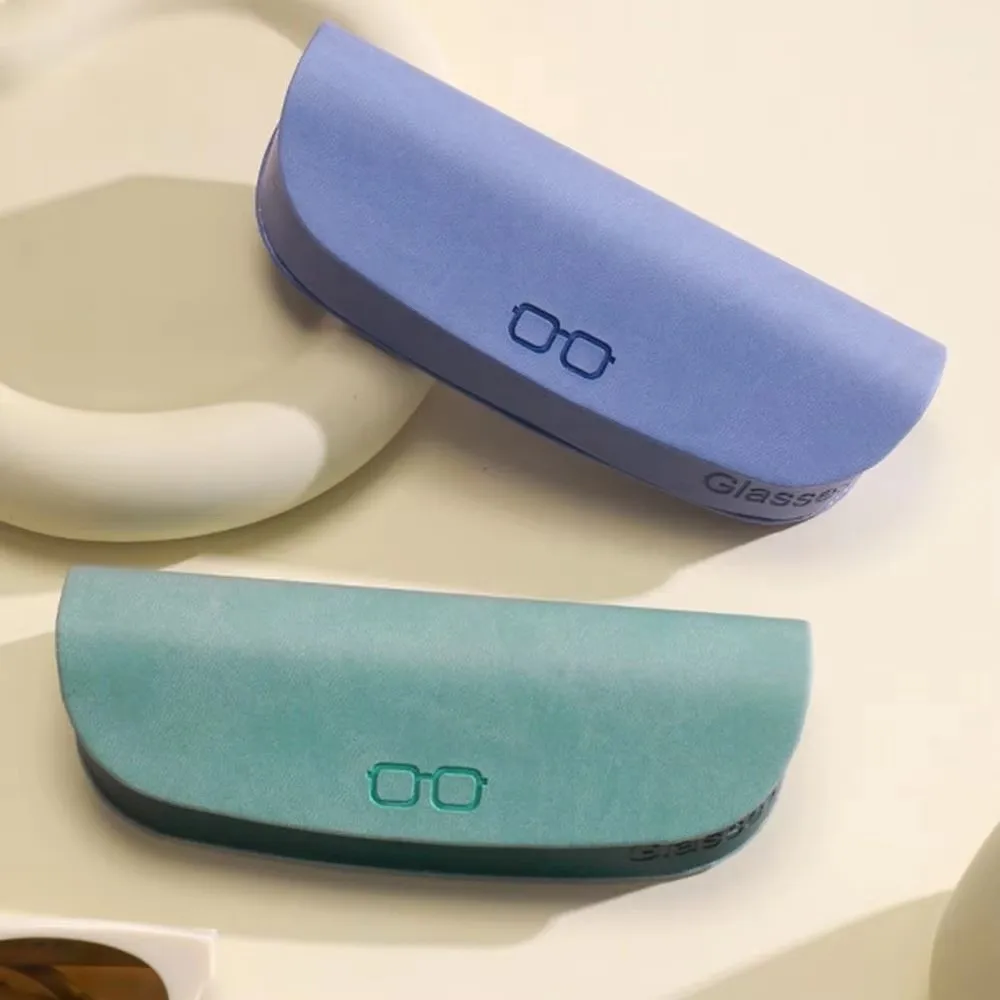 حافظة نظارات بإبزيم مغناطيسي من جلد البولي يوريثان حافظة واقية محمولة تتدفق داخل صندوق النظارات الشمسية خفيف الوزن