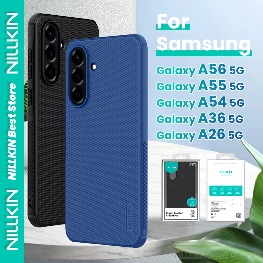 

NILLKIN для Samsung Galaxy A56 A55 A54 A36 A26 5G чехол для телефона ПК + ТПУ безопасности противоударный противоударный матовый чехол с защитой от царапин