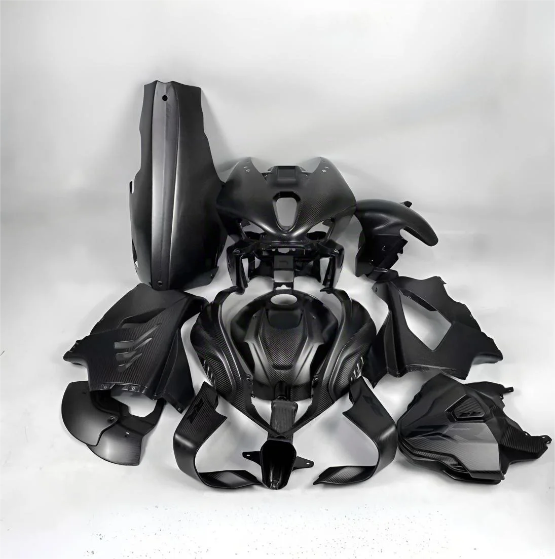 OEM 3K 100% Dry Carbon Fiber Motorcycle Fixed Wing for BMW S1000RR 2025 Carbon Fiber Motorcycle Fairing  Accessories