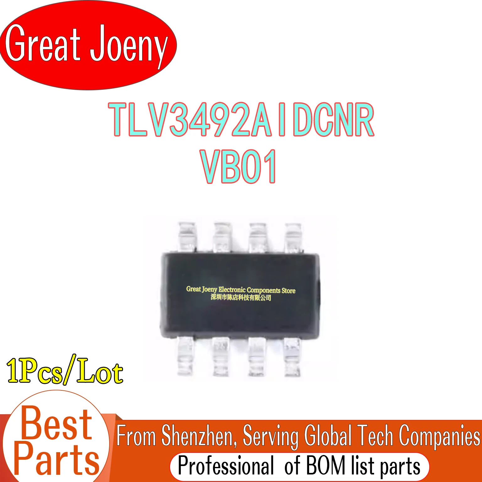 

100% New Original TLV3492AIDCNR VBO1 IC Chipset SOT-23-8