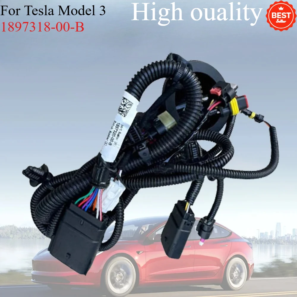 

1pcs New 1897318-00-B For Tesla Model 3 Highland 2024 Front Bumper Harness HM3 Front Bumper Harness 189731800B Car Accessories