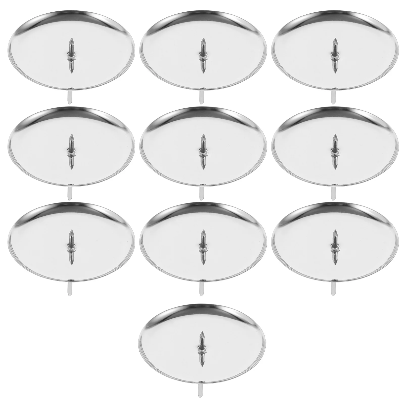 

10pcs Christmas Holder Iron Pillar Plate Pedestal Stand Black Green Gold 6Cm Home Holiday Decorations