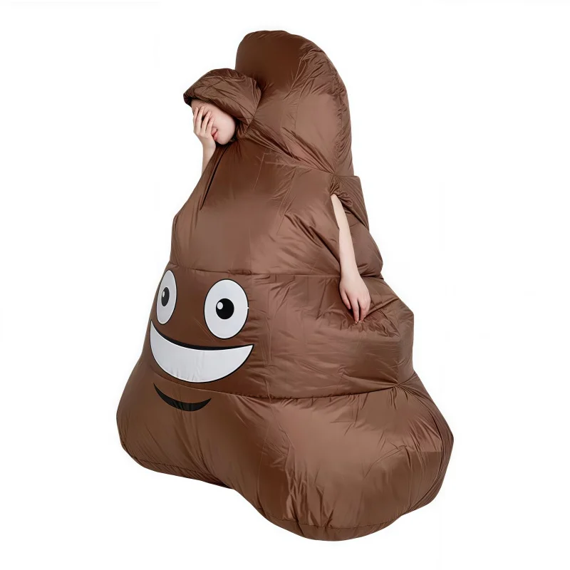 زي حفلة مضحك لأداء براز قابل للنفخ للبالغين في عيد الهالوين وعيد الميلاد وكرنفال محاكاة ساخرة ملابس قابلة للنفخ