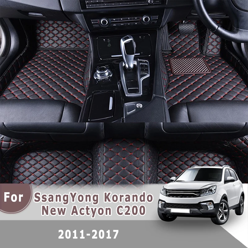 

RHD ковры для SsangYong Korando New Actyon C200 2017 2016 2015 2014 2013 2012 2011 Автомобильные Коврики автозапчасти аксессуары коврики