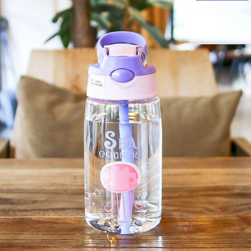 

Kids Baby Soft Silica Gel Leakproof Water Polypropylene Straw Water Bottles Feeding Cups Water Sippy Cup Children's Cups