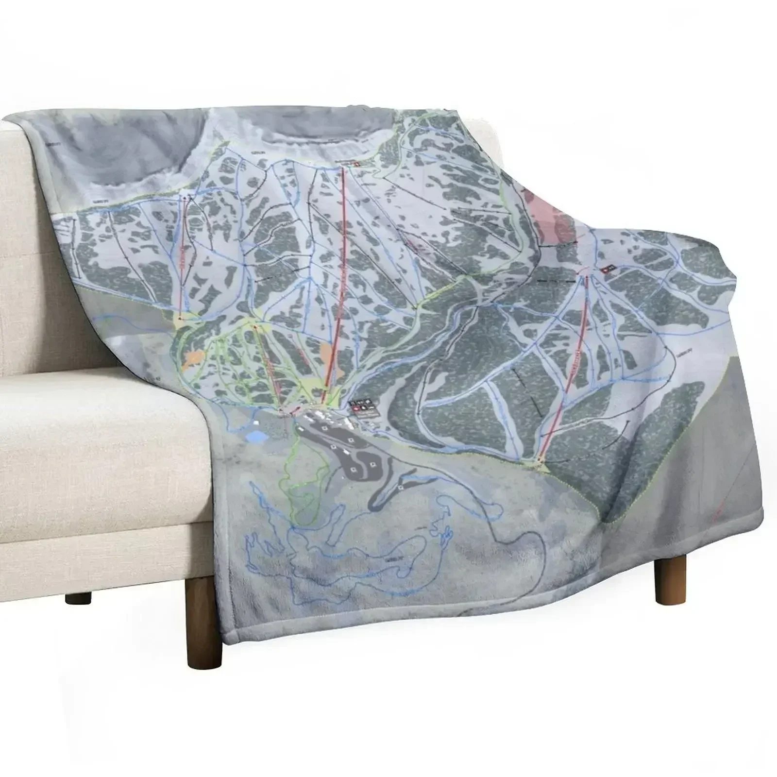 

Grand Targhee Resort Trail Map Throw Blanket decorative sofa bed blankets ands for sofa Blankets