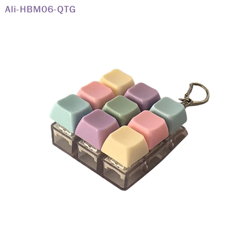 [New] New 1/4/5/9 Keys Mechanical Keyboard Axis Tester  Button Keycap  Keychain Keyboard Keychain Finger Keyboard Caps