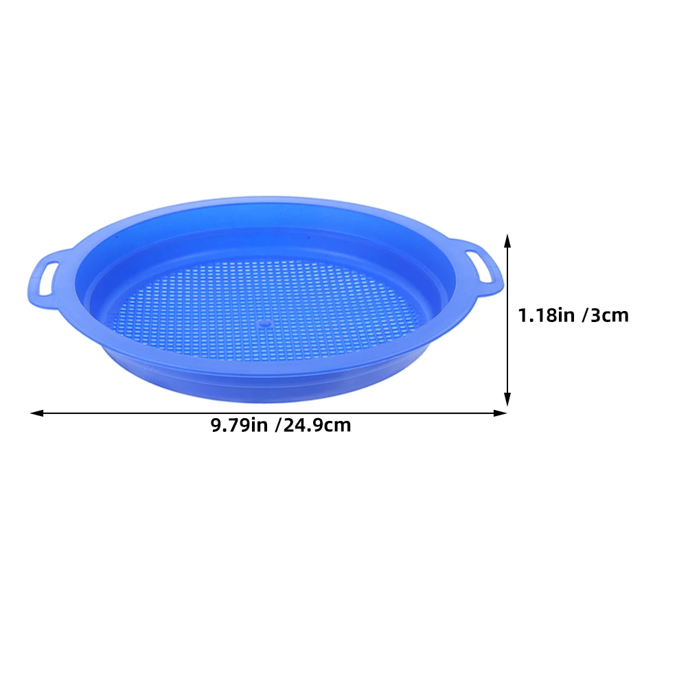 4 قطع من منخل الشاطئ للأطفال - أداة فرز رمل محمولة خفيفة الوزن للأطفال في الهواء الطلق في صندوق الرمل أو