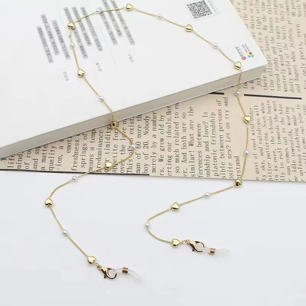 Necklace Glasses Chain Mask Chain Mask Extender Chain Mask Chain Anti Drop Lanyard Pearl Gold Chain