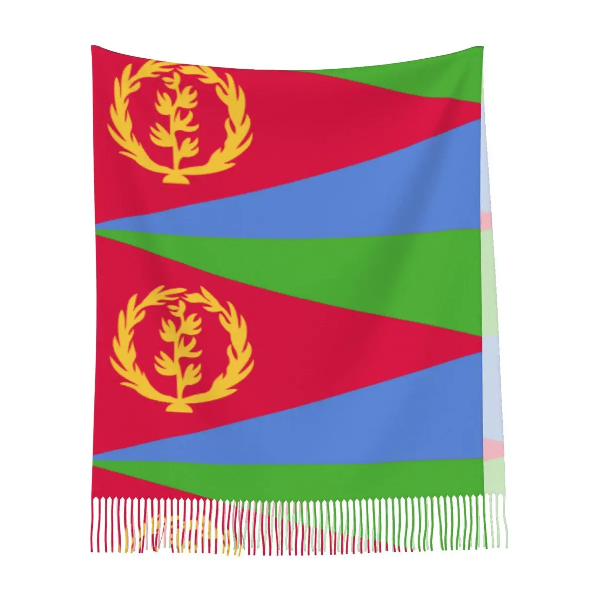 Eritrea Flag Women\'s Tassel Shawl Scarf Fashion Scarf