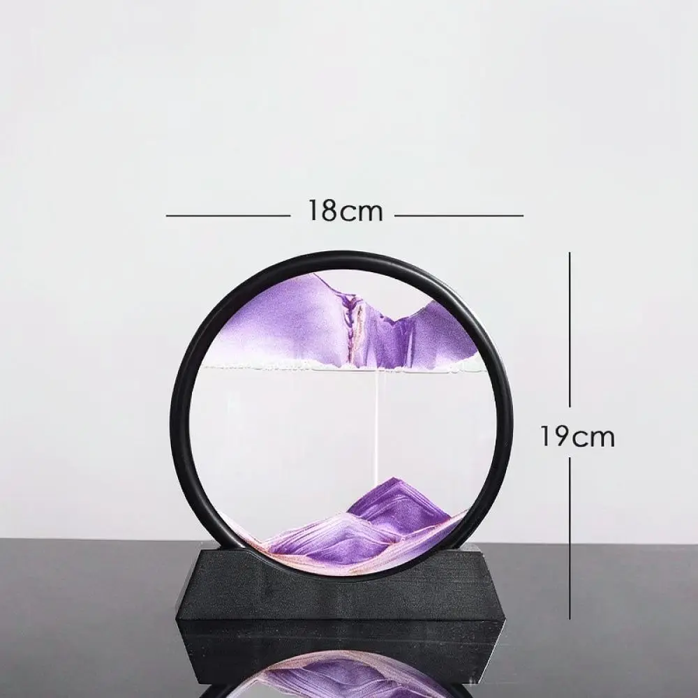 Dynamic Liquid Sand Art Table Lamp Decorative Night Light Modern Sandscape Painting Desk Accessory Creative Home Decor