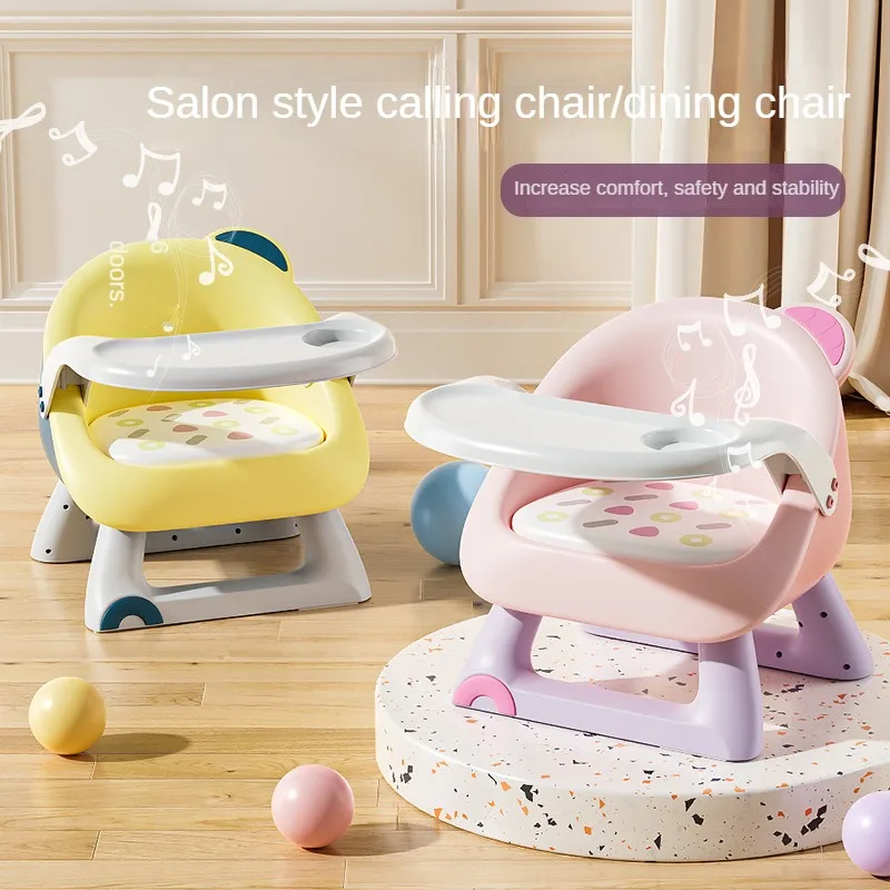 الجملة كرسي أطفال محمول مع طاولة معززة كرسي أطفال مع كرسي رياض الأطفال مع صينية قابلة للإزالة #2