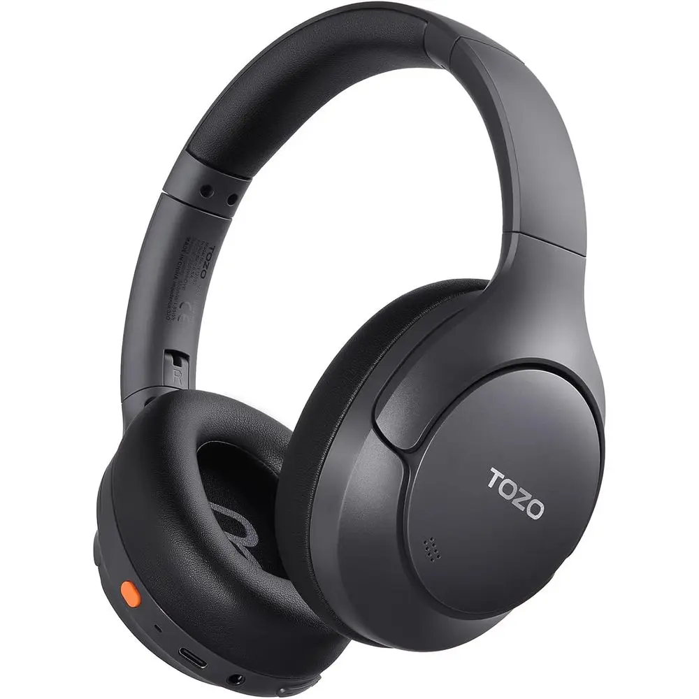 

Hybrid Active Noise Cancelling Wireless Bluetooth Headphones with AI Assistant, 90H Battery, 5 Mics, Connect 2 Devices, Hi-Res S