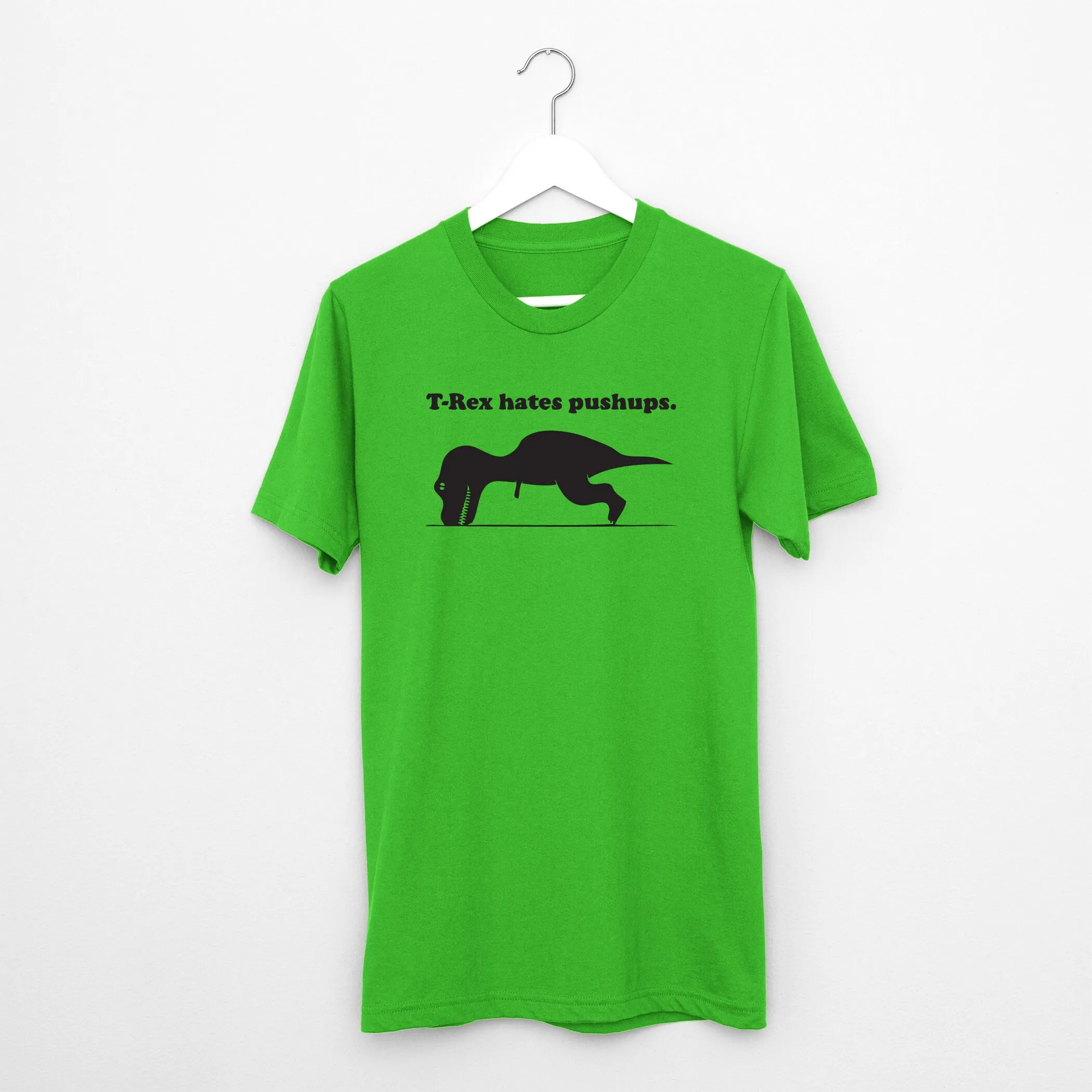 T Rex Hates Pushups Shirt dinosaur joke