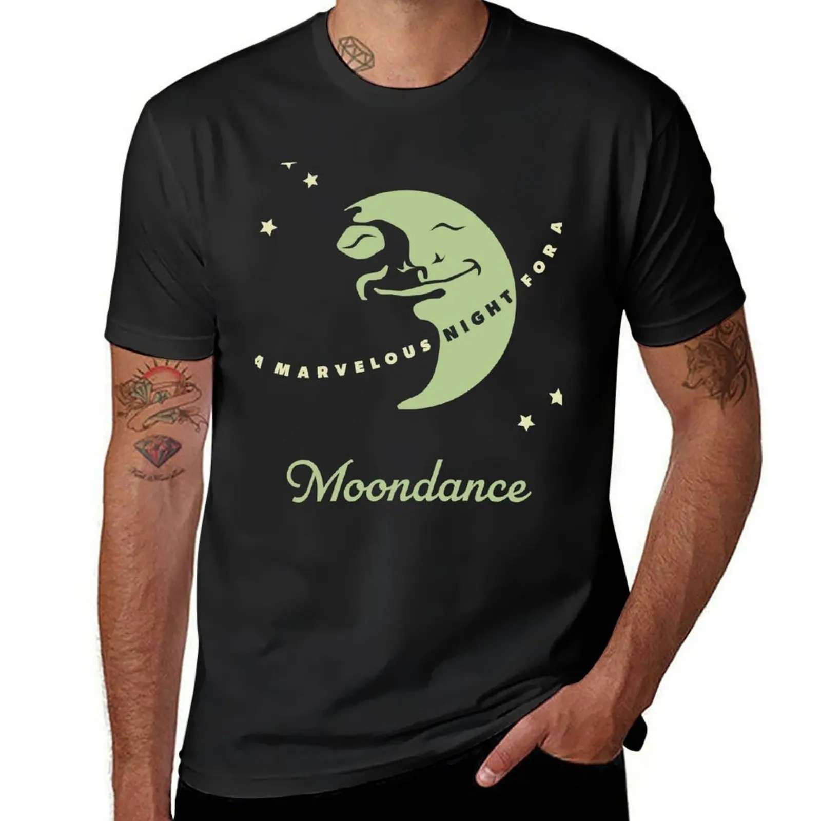 Moondance T-Shirt summer top new edition oversizeds hippie clothes mens graphic t-shirts